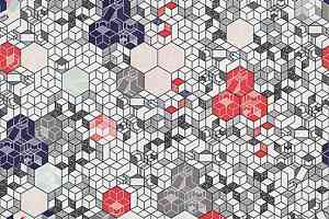 Линолеум Forbo Sarlon Graphic 15dB 9307T4315 pastel kubik фото  | FLOORDEALER